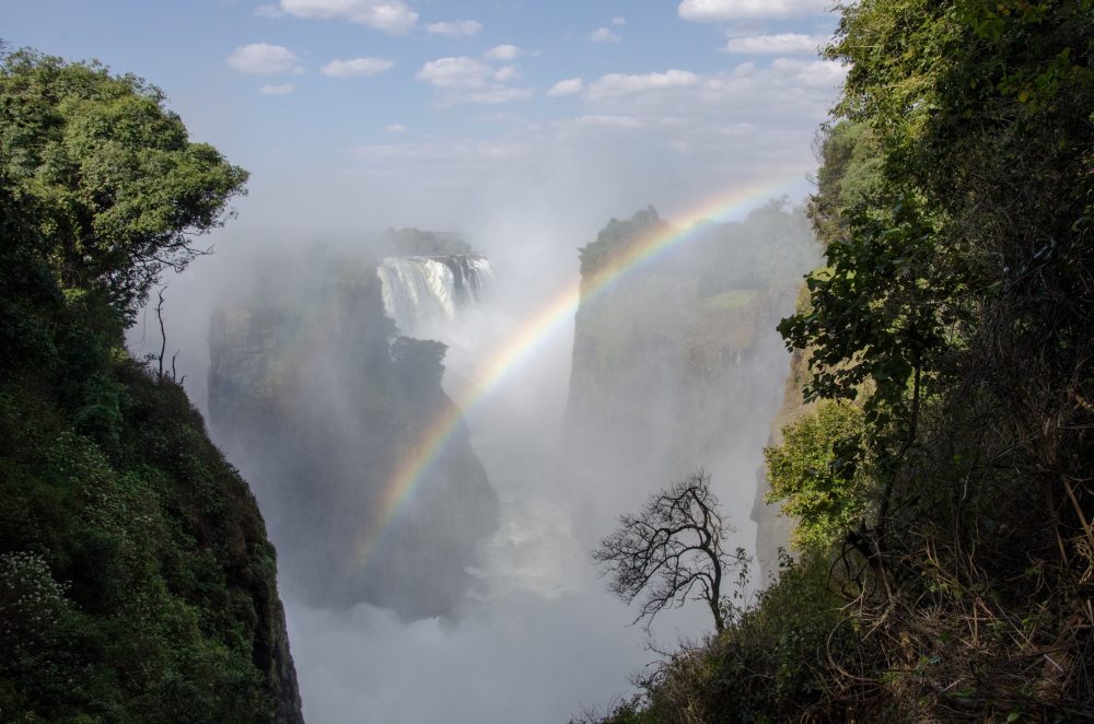 Rainbow at Victoria Falls Zimbabwe Outdoor Landscape Photography