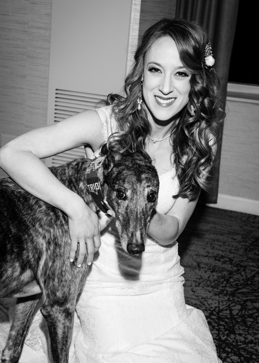 Wedding Portrait with Pet Dog